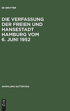 portada Die Verfassung der Freien und Hansestadt Hamburg vom 6. Juni 1952 (in German)
