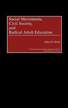 portada social movements, civil society, and radical adult education (en Inglés)