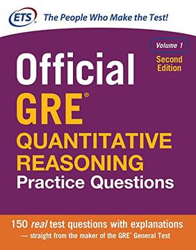 portada Official GRE Quantitative Reasoning Practice Questions, Second Edition, Volume 1 (Test Prep)
