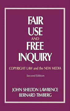 portada fair use and free inquiry: copyright law and the new media (en Inglés)