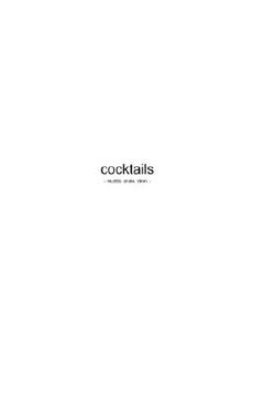 portada cocktails (en Inglés)