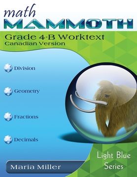 portada Math Mammoth Grade 4-B Worktext, Canadian Version (en Inglés)