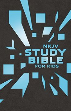 portada NKJV Study Bible for Kids Grey/Blue Cover: The Premiere NKJV Study Bible for Kids (en Inglés)
