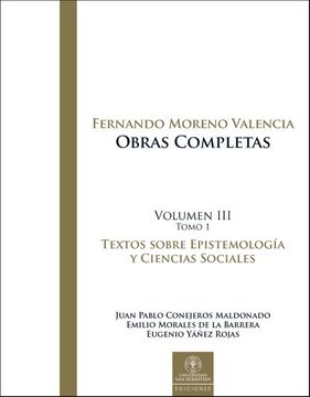portada Fernando Moreno Valencia-Obras completas-Volumen III-Tomo 1