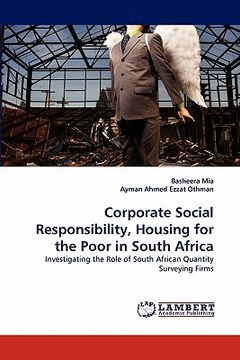 portada corporate social responsibility, housing for the poor in south africa (en Inglés)