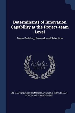 portada Determinants of Innovation Capability at the Project-team Level: Team Building, Reward, and Selection (en Inglés)