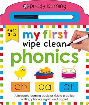 portada Priddy Learning: My First Wipe Clean Phonics (en Inglés)