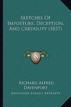 portada sketches of imposture, deception, and credulity (1837) (en Inglés)