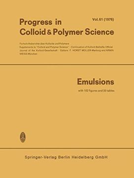 portada Emulsions (Progress in Colloid and Polymer Science, 63) (in German)
