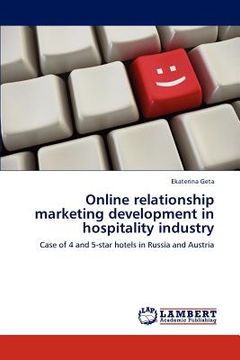 portada online relationship marketing development in hospitality industry (en Inglés)