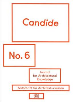 portada candide no. 6: journal for architectural knowledge