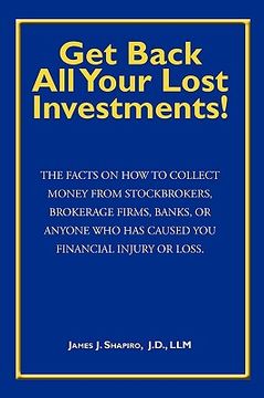 portada get back all your lost investments! (en Inglés)