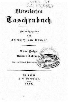 portada Historisches taschenbuch (en Alemán)