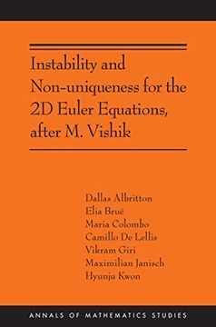 portada Instability and Non-Uniqueness for the 2d Euler Equations, After m. Vishik: (Ams-219) (Annals of Mathematics Studies, 219)