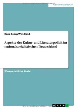 portada Aspekte der Kultur- und Literaturpolitik im nationalsozialistischen Deutschland