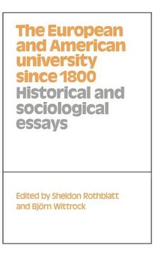 portada The European and American University Since 1800 (en Inglés)