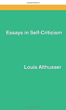 portada Essays on Self-Criticism (en Inglés)