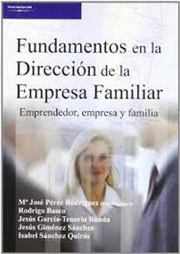 portada Fundamentos en la Dirección de la Empresa Familiar. Emprendedor, Empresa y Familia (in Spanish)
