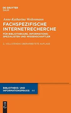 portada Fachspezifische Internetrecherche: Fur Bibliothekare, Informationsspezialisten und Wissenschaftler (in German)