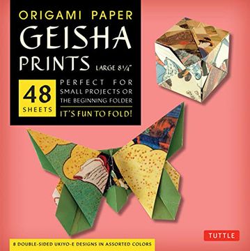 portada Origami Paper Geisha Prints 48 Sheets X-Large 8 1 (en Inglés)