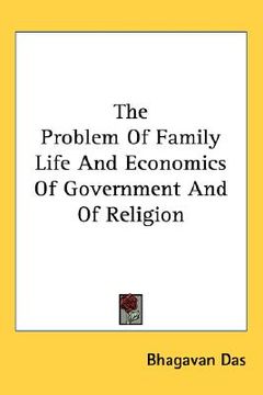 portada the problem of family life and economics of government and of religion (in English)