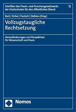 portada Vollzugstaugliche Rechtsetzung (en Alemán)