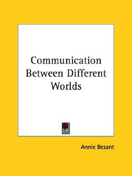 portada communication between different worlds (in English)