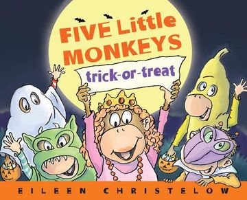 portada five little monkeys trick-or-treat