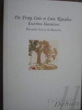 portada De Fray Luis a Luis Rosales: Escritos Literarios (in Spanish)