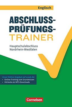 portada Abschlussprüfungstrainer Englisch - Nordrhein-Westfalen: 10. Schuljahr - Hauptschulabschluss: Arbeitsheft mit Lösungen und Online-Training Grundwissen. Mit Audios Online