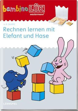 portada Bambinolük-Übungshefte: Bambinolük: 4/5/6 Jahre - Vorschule: Erstes Rechnen mit Elefant und Hase: Kindergarten / 4/5/6 Jahre - Vorschule: ErstesR Hase (Bambinolük-Übungshefte: Kindergarten) (in German)