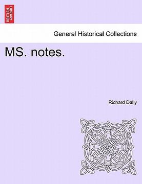 portada ms. notes. (in English)