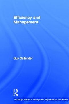 portada efficiency and management (en Inglés)