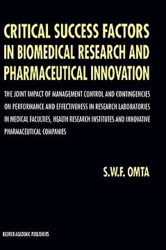 portada critical success factors in biomedical research and pharmaceutical innovation: the joint impact of management control and contingencies on performance