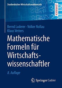 portada Mathematische Formeln für Wirtschaftswissenschaftler (en Alemán)