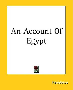 portada an account of egypt (in English)