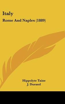 portada italy: rome and naples (1889) (en Inglés)