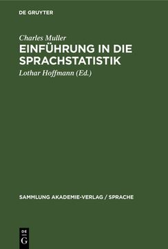 portada Einführung in die Sprachstatistik (en Alemán)