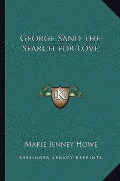 portada george sand the search for love (en Inglés)
