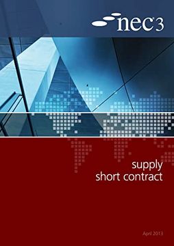 portada Nec3 Supply Short Contract (Ssc) (en Inglés)