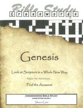 portada Crosswords Bible Study: Genesis Leader Book (en Inglés)