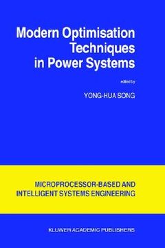 portada modern optimisation techniques in power systems (en Inglés)
