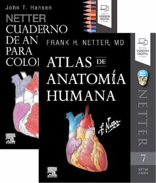 portada Lote Hansen - Netter. Netter. Cuaderno de Anatomía Para Colorear + Atlas de Anatomía Humana