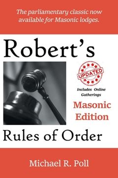 portada Robert's Rules of Order: Masonic Edition (en Inglés)