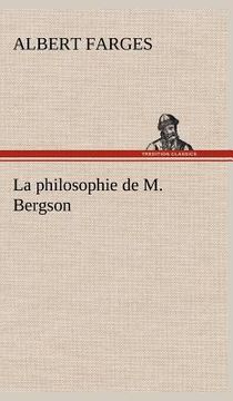 portada La philosophie de M. Bergson (in French)