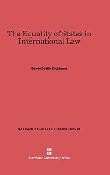 portada The Equality of States in International law (Harvard Studies in Jurisprudence) (in English)