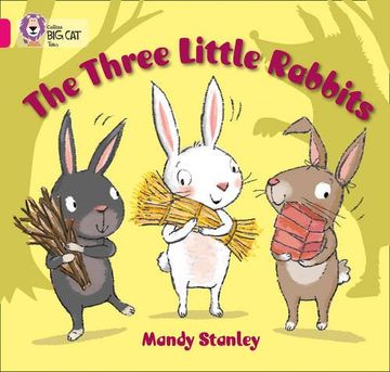 portada The Three Little Rabbits: Band 01B/Pink b (Collins big Cat) (en Inglés)