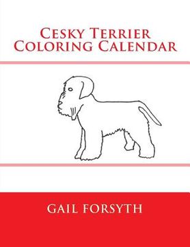 portada Cesky Terrier Coloring Calendar (en Inglés)