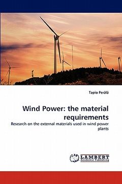 portada wind power: the material requirements (en Inglés)