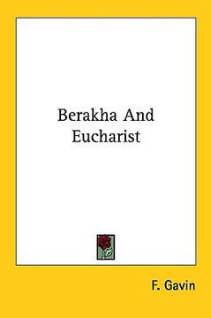 portada berakha and eucharist (en Inglés)